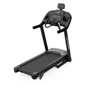 Horizon 7.0 AT folding treadmill with QuickDial controls and Bluetooth console