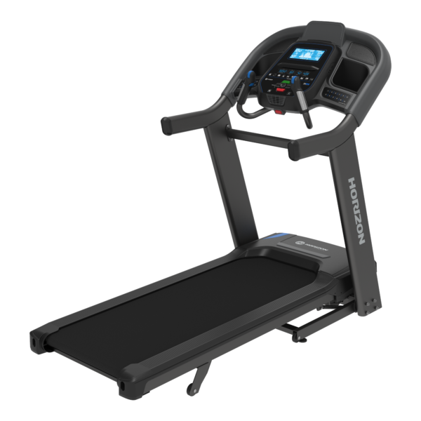 Horizon 7.4 AT Treadmill Horizon 7.4 AT treadmill with 22-inch-wide running deck and QuickDial controls