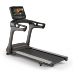 Matrix T75 treadmill with 22-inch XUR touchscreen console and wide running deck